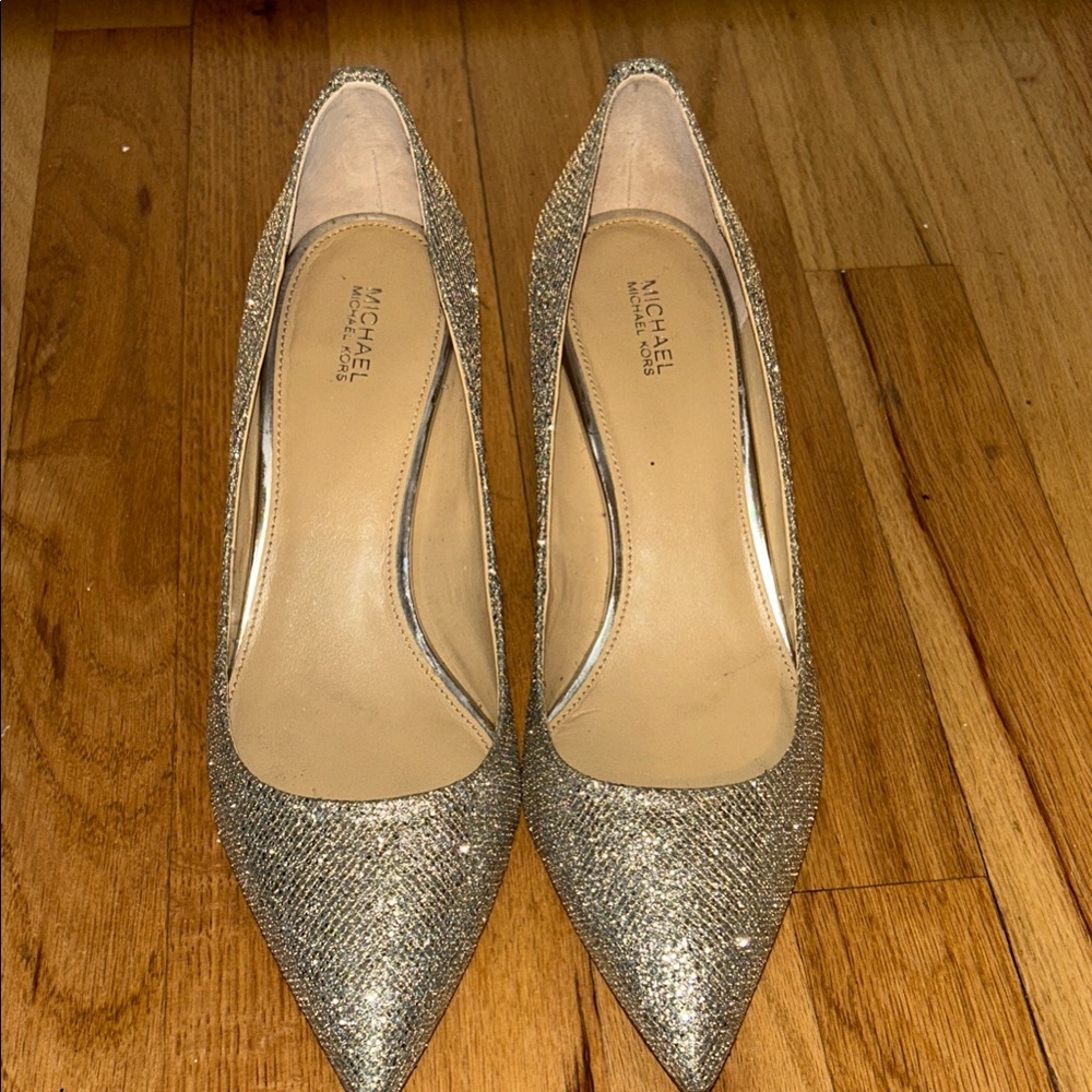 Michael Kors Glittering Silver Heels